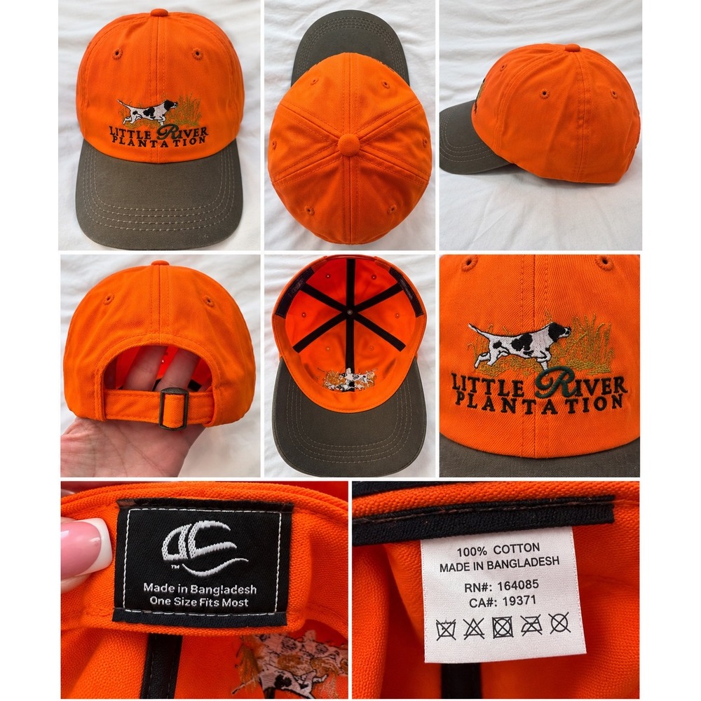 Outdoor Cap Little River Plantation Blaze Orange Hunting Hat Adjustable OSFM